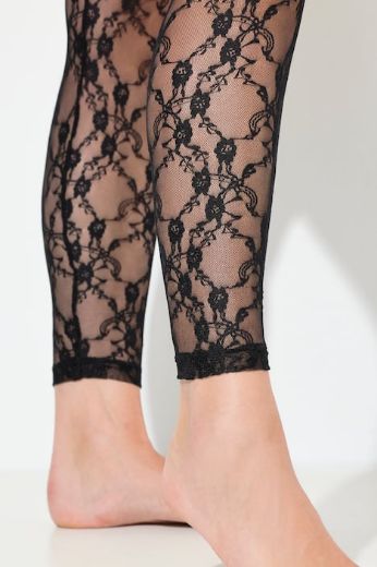 Moda za polnejše Tajice od prozirne čipke plus velikost, xxl, Ulla Popken in Johann Popken (JP1880)