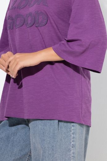 Moda za polnejše Majica 3/4 rukava A kroja plus velikost, xxl, Ulla Popken in Johann Popken (JP1880)