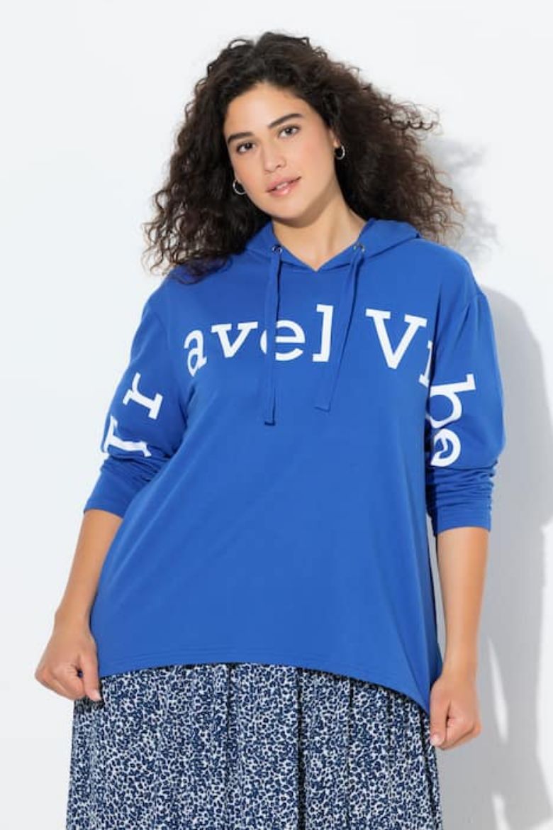 Moda za polnejše Majica dugih rukava s kapuljačom plus velikost, xxl, Ulla Popken in Johann Popken (JP1880)