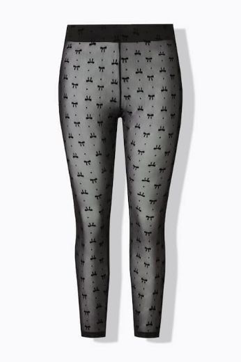 Moda za polnejše Tajice od prozirne mreže plus velikost, xxl, Ulla Popken in Johann Popken (JP1880)