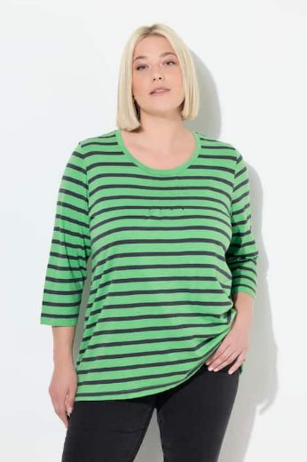 Moda za polnejše Majica 3/4 rukava A kroja plus velikost, xxl, Ulla Popken in Johann Popken (JP1880)