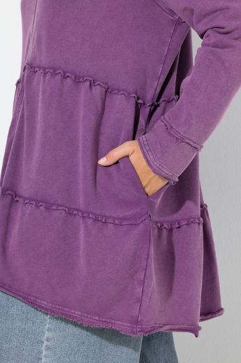 Moda za polnejše Majica dugih rukava s kapuljačom plus velikost, xxl, Ulla Popken in Johann Popken (JP1880)