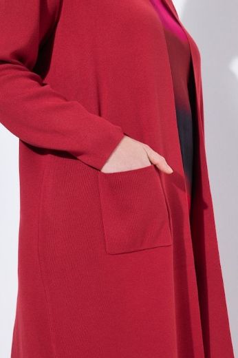 Moda za polnejše Kardigan dugi model s džepovima plus velikost, xxl, Ulla Popken in Johann Popken (JP1880)