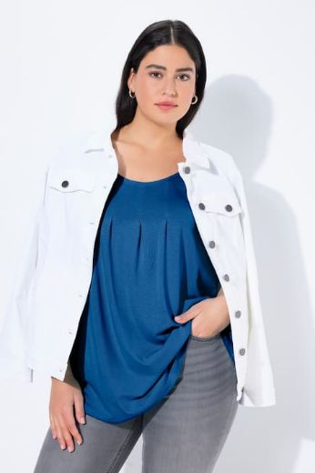 Moda za polnejše Majica s naborima duži model plus velikost, xxl, Ulla Popken in Johann Popken (JP1880)