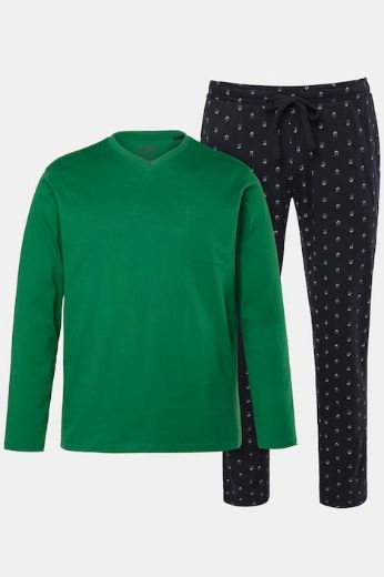 Moda za polnejše Pidžama dugih rukava i dugih nogavica plus velikost, xxl, Ulla Popken in Johann Popken (JP1880)