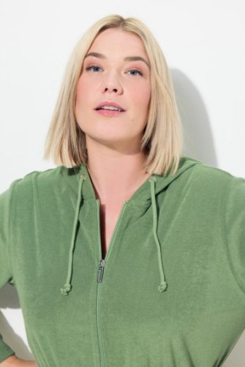 Moda za polnejše Ogrtač s patentnim zatavaračem i kapuljačom plus velikost, xxl, Ulla Popken in Johann Popken (JP1880)