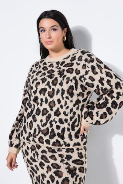 Slika Pulover dugih rukava s leopard uzorkom