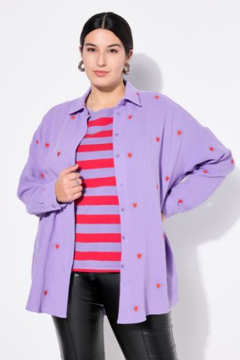 Moda za polnejše Košulja šireg kroja s motivom srca plus velikost, xxl, Ulla Popken in Johann Popken (JP1880)