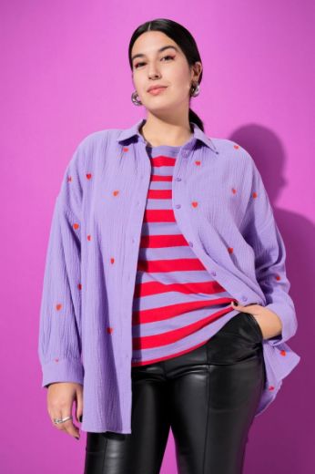 Moda za polnejše Košulja šireg kroja s motivom srca plus velikost, xxl, Ulla Popken in Johann Popken (JP1880)