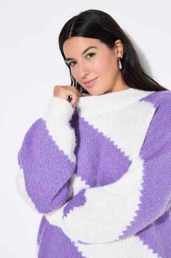 Moda za polnejše Pulover dugih rukava šireg kroja plus velikost, xxl, Ulla Popken in Johann Popken (JP1880)