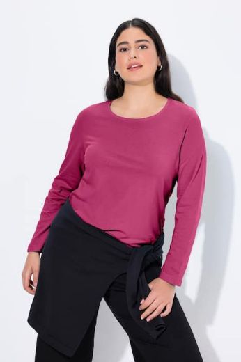 Moda za polnejše Majica dugi rukavi okrugli izrez plus velikost, xxl, Ulla Popken in Johann Popken (JP1880)