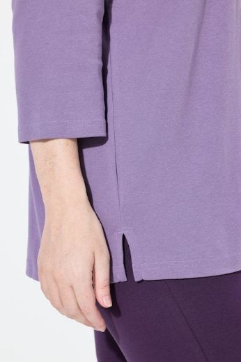 Moda za polnejše Majica V ovratnika 3/4 rukava plus velikost, xxl, Ulla Popken in Johann Popken (JP1880)