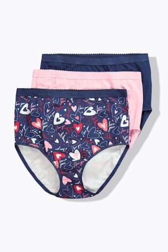 Moda za polnejše Gaćice 3 komada plus velikost, xxl, Ulla Popken in Johann Popken (JP1880)