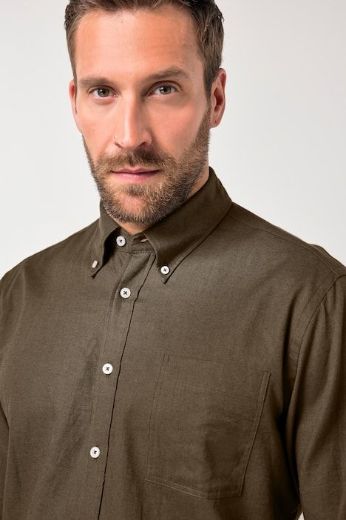 Moda za polnejše Košulja lanena dugih rukava plus velikost, xxl, Ulla Popken in Johann Popken (JP1880)