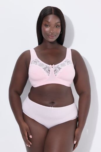 Moda za polnejše Grudnjak sa širim naramenicama s dodatkom ukrasne čipke plus velikost, xxl, Ulla Popken in Johann Popken (JP1880)