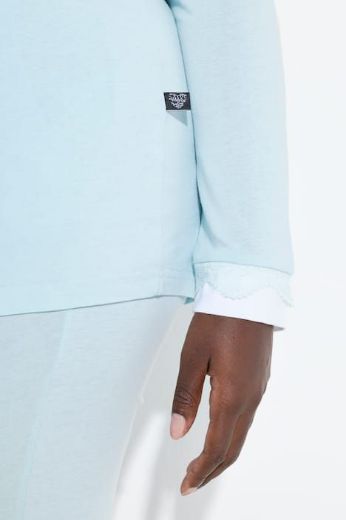 Moda za polnejše Pidžama s dodatkom ukrasne čipke plus velikost, xxl, Ulla Popken in Johann Popken (JP1880)