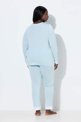 Moda za polnejše Pidžama s dodatkom ukrasne čipke plus velikost, xxl, Ulla Popken in Johann Popken (JP1880)