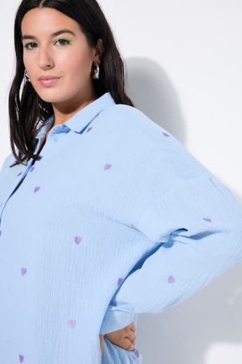 Moda za polnejše Košulja šireg kroja s motivom srca plus velikost, xxl, Ulla Popken in Johann Popken (JP1880)