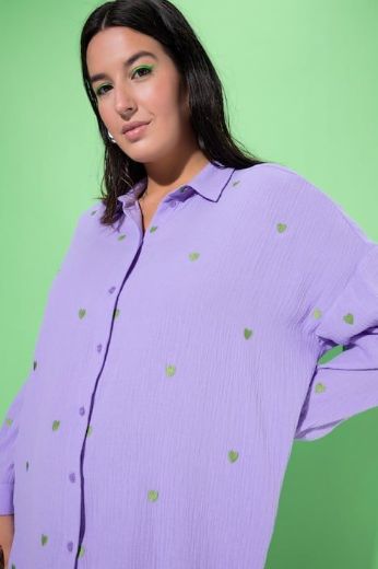 Moda za polnejše Košulja šireg kroja s motivom srca plus velikost, xxl, Ulla Popken in Johann Popken (JP1880)