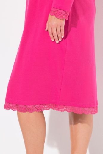 Moda za polnejše Spavaćica s dodatkom ukrasne čipke na oobrubima plus velikost, xxl, Ulla Popken in Johann Popken (JP1880)