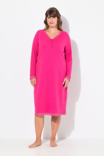 Moda za polnejše Spavaćica s dodatkom ukrasne čipke na oobrubima plus velikost, xxl, Ulla Popken in Johann Popken (JP1880)