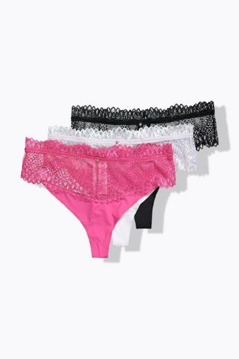 Moda za polnejše Gaćice tange 3 komada plus velikost, xxl, Ulla Popken in Johann Popken (JP1880)