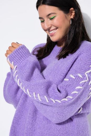 Moda za polnejše Haljina pletena dugih rukava plus velikost, xxl, Ulla Popken in Johann Popken (JP1880)