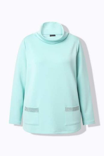 Moda za polnejše Majica dugih rukava s ukrasnim džepovima plus velikost, xxl, Ulla Popken in Johann Popken (JP1880)