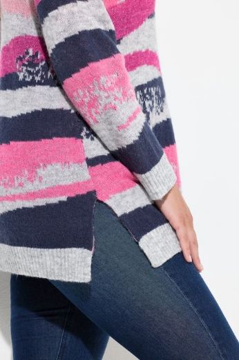 Moda za polnejše Pulover na pruge plus velikost, xxl, Ulla Popken in Johann Popken (JP1880)