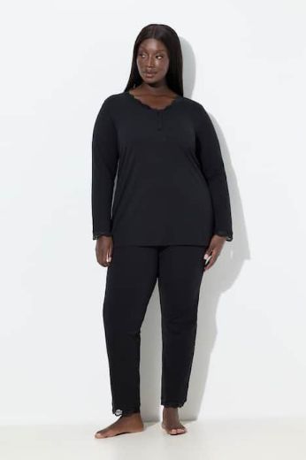 Moda za polnejše Pidžama dugih rukava i dugih nogavica plus velikost, xxl, Ulla Popken in Johann Popken (JP1880)