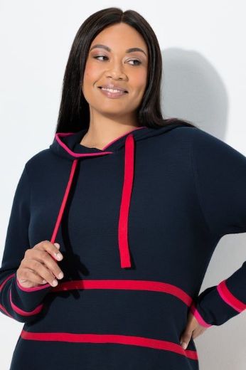 Moda za polnejše Pulover dugih rukava na pruge plus velikost, xxl, Ulla Popken in Johann Popken (JP1880)