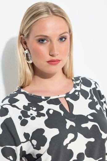 Moda za polnejše Majica dugih rukava s apstraktnim printom plus velikost, xxl, Ulla Popken in Johann Popken (JP1880)