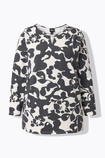 Moda za polnejše Majica dugih rukava s apstraktnim printom plus velikost, xxl, Ulla Popken in Johann Popken (JP1880)