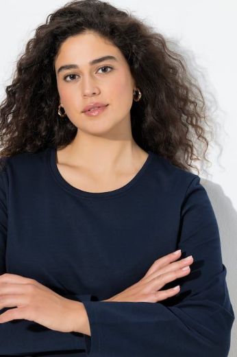 Moda za polnejše Majica dugih rukava okruglog ovratnika plus velikost, xxl, Ulla Popken in Johann Popken (JP1880)