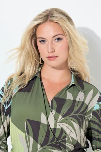 Moda za polnejše Haljina midi dugih rukava plus velikost, xxl, Ulla Popken in Johann Popken (JP1880)