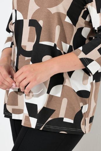 Moda za polnejše Majica 3/4 rukava plus velikost, xxl, Ulla Popken in Johann Popken (JP1880)