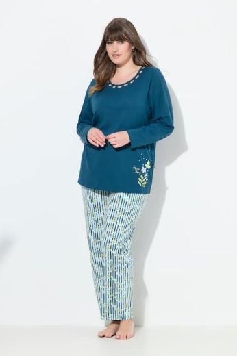 Moda za polnejše Pidžama dugih rukava i dugih nogavica plus velikost, xxl, Ulla Popken in Johann Popken (JP1880)
