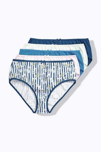 Moda za polnejše Gaćice midi 5 komada plus velikost, xxl, Ulla Popken in Johann Popken (JP1880)