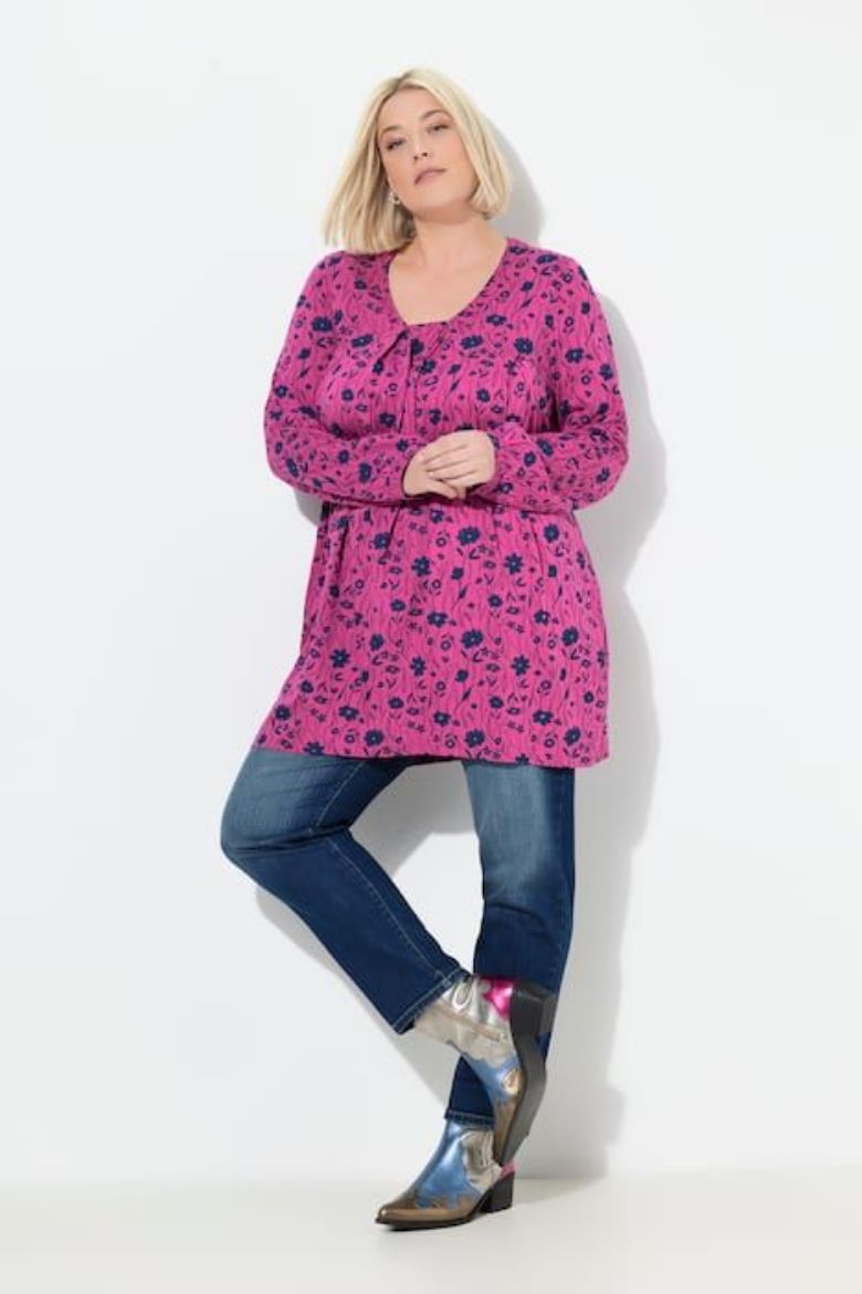 Moda za polnejše Tunika dugih rukava A kroja plus velikost, xxl, Ulla Popken in Johann Popken (JP1880)