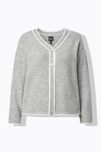 Moda za polnejše Kardigan na kopčanje plus velikost, xxl, Ulla Popken in Johann Popken (JP1880)