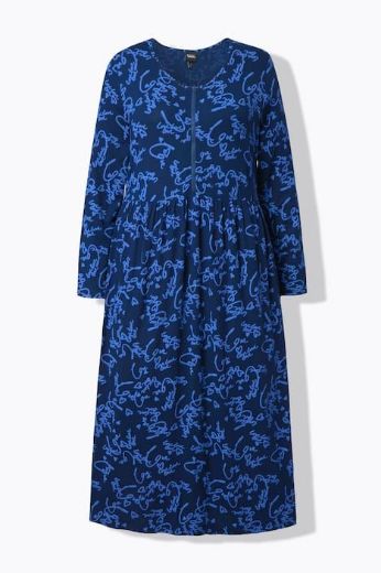 Moda za polnejše Haljina maxi dugih rukava plus velikost, xxl, Ulla Popken in Johann Popken (JP1880)