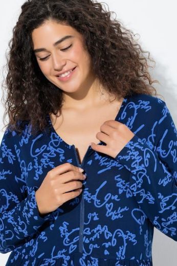 Moda za polnejše Haljina maxi dugih rukava plus velikost, xxl, Ulla Popken in Johann Popken (JP1880)