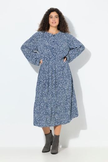 Moda za polnejše Haljina midi dugih rukava plus velikost, xxl, Ulla Popken in Johann Popken (JP1880)