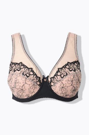 Moda za polnejše Grudnjak s žicom širokih naramenica plus velikost, xxl, Ulla Popken in Johann Popken (JP1880)