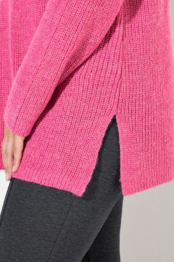 Moda za polnejše Pulover dugih rukava V ovratnika plus velikost, xxl, Ulla Popken in Johann Popken (JP1880)