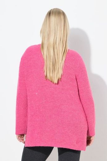 Moda za polnejše Pulover dugih rukava V ovratnika plus velikost, xxl, Ulla Popken in Johann Popken (JP1880)