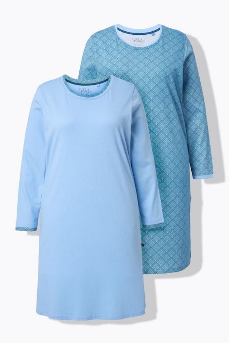 Moda za polnejše Spavaćica dugih rukava 2 komada plus velikost, xxl, Ulla Popken in Johann Popken (JP1880)