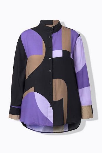 Moda za polnejše Bluza dugih rukava A kroja plus velikost, xxl, Ulla Popken in Johann Popken (JP1880)