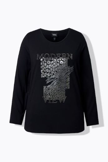 Moda za polnejše Majica dugih rukava okruglog ovratnika plus velikost, xxl, Ulla Popken in Johann Popken (JP1880)