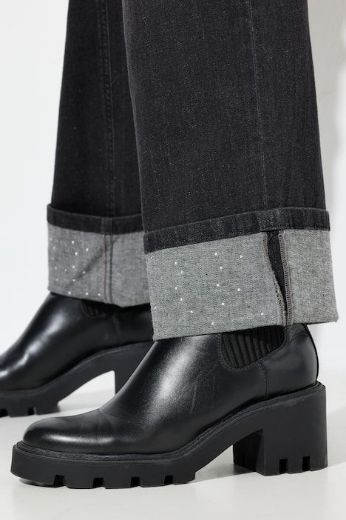 Moda za polnejše Traperice širokih ravnih nogavica plus velikost, xxl, Ulla Popken in Johann Popken (JP1880)